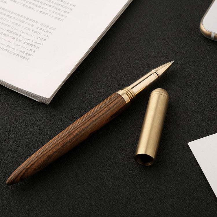 Wooden Brass Pen