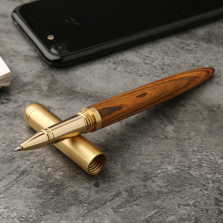 Wooden Brass Pen